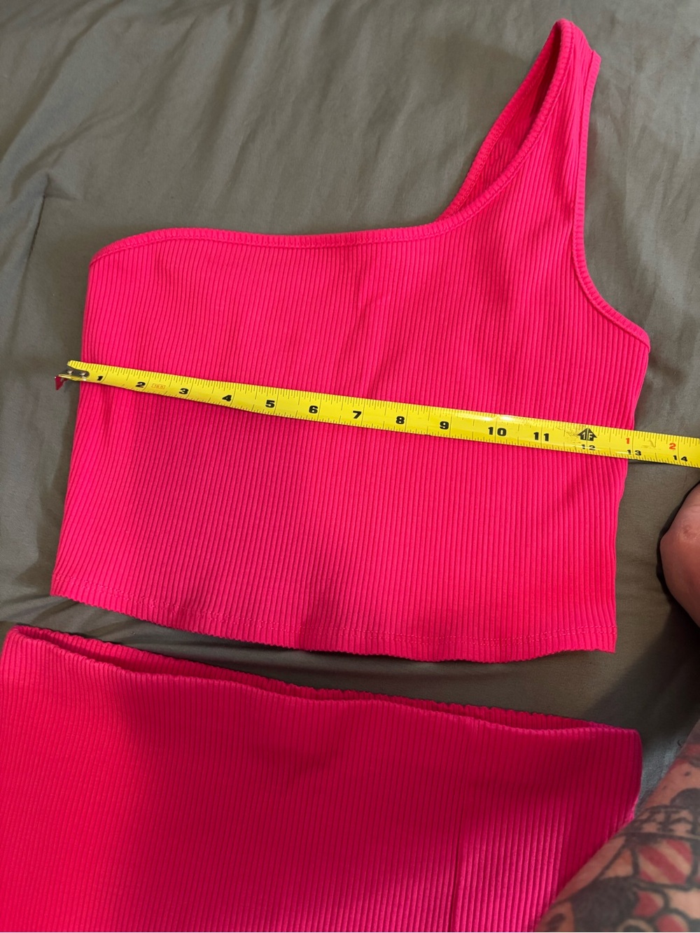Lulu's Vibrant Hot Pink Ribbed Two-Piece Set - Picture 3 of 8